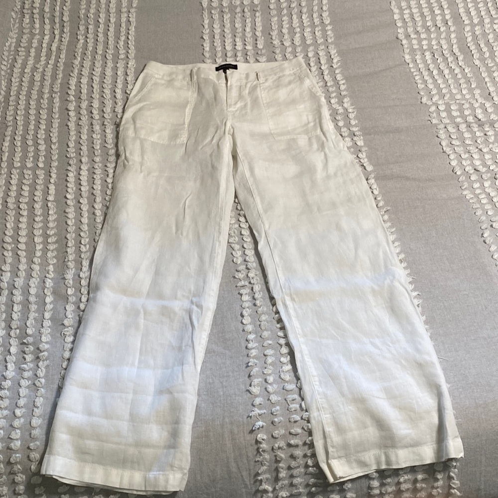 Linen Pants - White - size 6